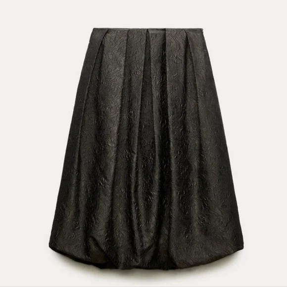 Zara Voluminous Balloon midi skirt size XS and S - Picture 3 of 13